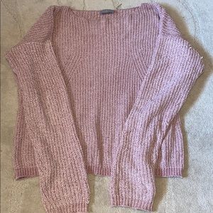 Pink long sleeve sweater